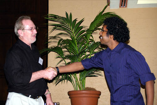 Photo of Isuru Jayasinghe with David Adams