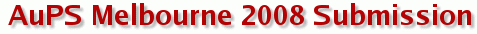 AuPS Abstract Submission