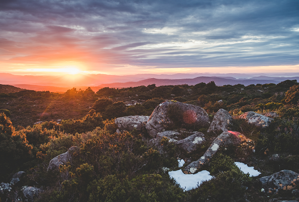 Hartz Peak walk at sunset